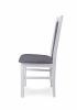 FÉLIX 2 magastámlás klasszikus fehér szék szövet kárpittal