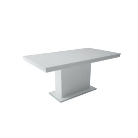 MAGASFÉNYŰ FLÓRA étkezőasztal fehér színben