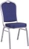 Bankettszék  02 rakásolható, kék,  kárpitozott, rendezvény szék