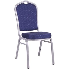   Bankettszék  02 rakásolható, kék,  kárpitozott, rendezvény szék