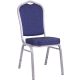 Bankettszék  02 rakásolható, kék,  kárpitozott, rendezvény szék