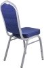 Bankettszék  02 rakásolható, kék,  kárpitozott, rendezvény szék
