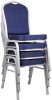 Bankettszék  02 rakásolható, kék,  kárpitozott, rendezvény szék