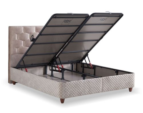 MAGNESIA kárpitozott ágyneműtartós ágy SZETT matraccal 160*200