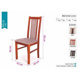   Anita étkezőasztal Félix kettes   székkel  - étkezőgarnitúra