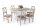 Flóra Plusz étkezőasztal Niló székkel   - étkezőgarnitúra