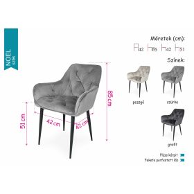 Noel szék Max asztallal -étkezőgarnitúra