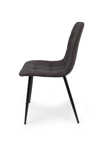 Kamil fekete szövetes szék