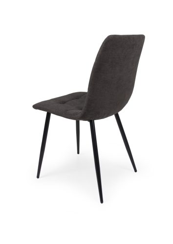 Kamil fekete szövetes szék