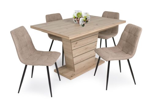 Kamil szék Fanni asztal étkezőgarnitúra