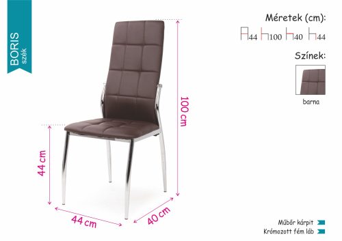 Alíz étkezőasztal Boris  székkel - étkezőgarnitúra