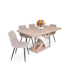 Elis étkezőasztal Kamil székkel  - étkezőgarnitúra