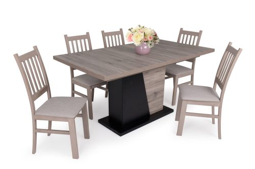 Norton étkezőasztal  Delta székkel -étkezőgarnitúra