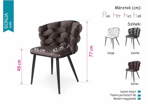 SONJA beige szék