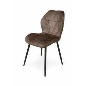 Vanda behúzott szövetes barna szék