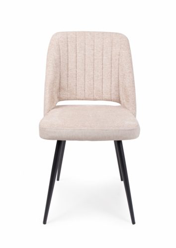 Odett világosbarna szövetes szék