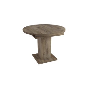 Marocco sötét justus tölgy nyitható kör asztal