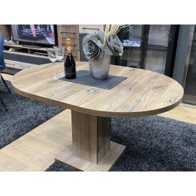 Marocco sötét justus tölgy nyitható kör asztal