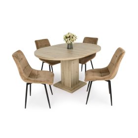   Marocco nyitható kör étkezőasztal Kitty székkel  - étkezőgarnitúra