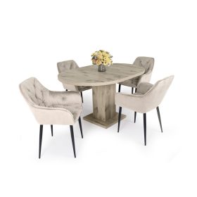   Marocco nyitható kör étkezőasztal Noel székkel  - étkezőgarnitúra