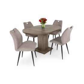   Marocco nyitható kör étkezőasztal Nelly székkel  - étkezőgarnitúra