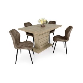 Fanni étkezőasztal Vanda székkel  - étkezőgarnitúra