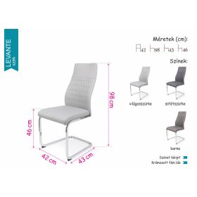 Levante szék Alíz asztallal étkezőgarnitúra