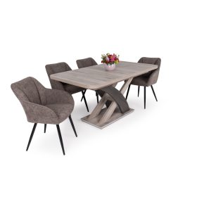 Elis  étkezőasztal Fiesta székkel  - étkezőgarnitúra