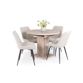   Marocco nyitható kör étkezőasztal Dexter székkel  - étkezőgarnitúra