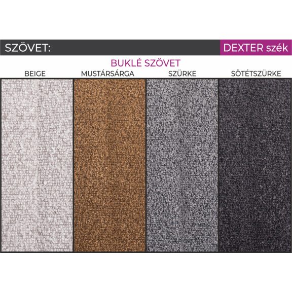 Dexter szék Zoé asztallal étkezőgarnitúra