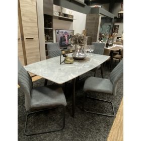 Bruno fehér szövetes szánkótalpas szék
