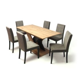 Berlin asztal Artisan/Antracit 135 cm