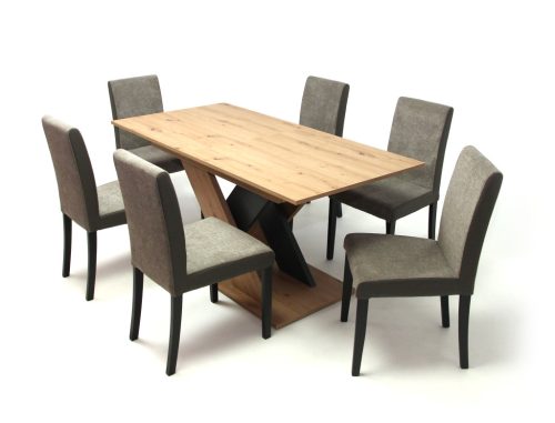 Berlin asztal Artisan/Antracit 135 cm