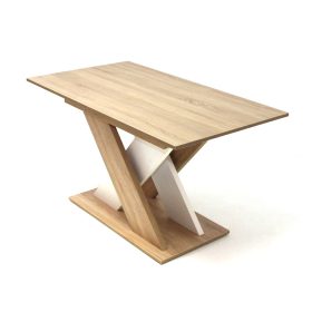 Berlin asztal Sonoma/Fehér 160 cm