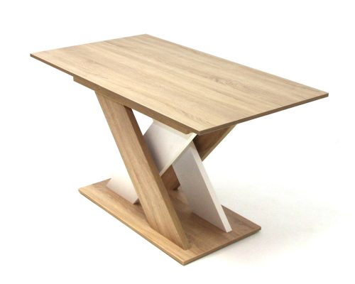 Berlin asztal Sonoma/Fehér 135 cm