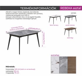 Rebeka étkezőasztal