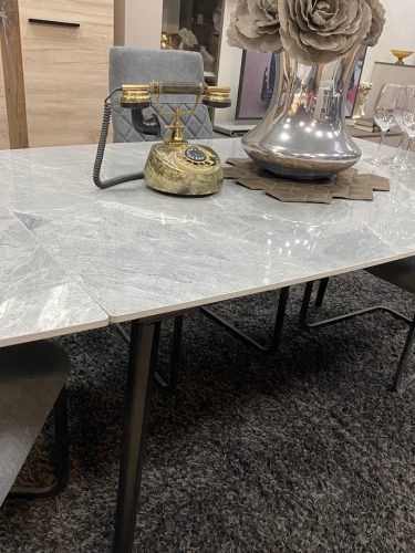 Rebeka asztal szürke márvány