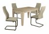 Teo szánkótalpas szék Pedro asztallal étkezőganitúra