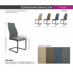 Teo szék Rebeka asztallal - étkezőganitúra