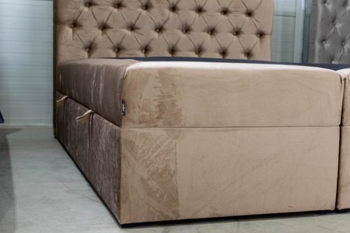 TYP 56 bézs boxpring ágy