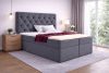 TYP 56 sötétszürke kárpitozott boxspring ágy 180*200