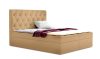 TYP 56 bézs kárpitozott boxspring ágy 140*200