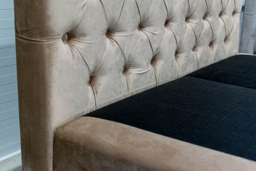 TYP 56 bézs boxpring ágy