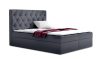 TYP 56 sötétszürke kárpitozott boxspring ágy 140*200