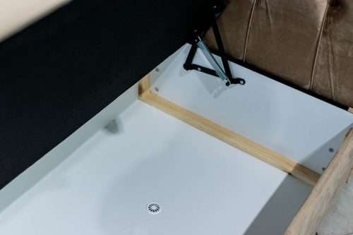 TYP 56 bézs boxpring ágy