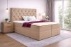 TYP 56 bézs kárpitozott boxspring ágy 180*200