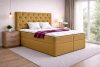 TYP 56 okkersárga kárpitozott boxspring ágy 140*200