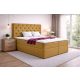 TYP 56 okkersárga kárpitozott boxspring ágy 140*200