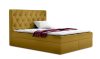 TYP 56 okkersárga kárpitozott boxspring ágy 140*200