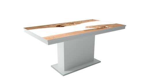 Fehér , artisan tölgy fehér epoxy